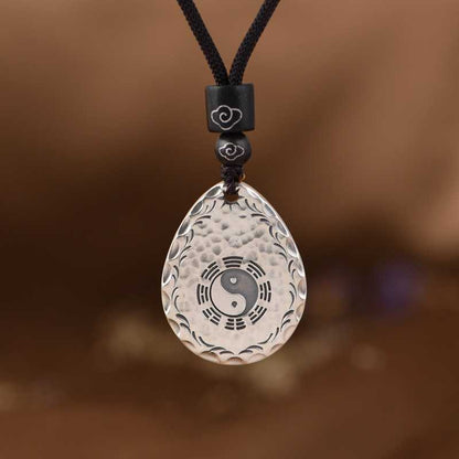 Taiji Yin-Yang Bagua Sterling Silver Pendant: Balance, Harmony, and Success