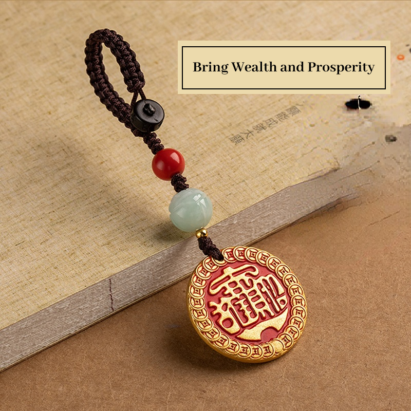 Brass Amulet for Wealth and Safety