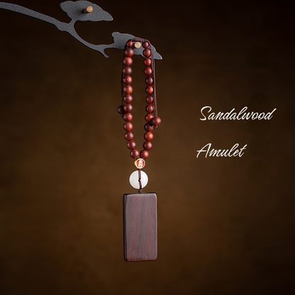 Peace and Serenity：Sandalwood Amulet Pendant