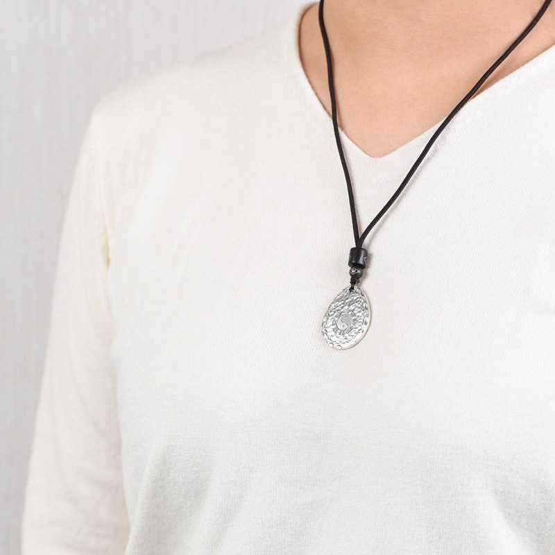 Taiji Yin-Yang Bagua Sterling Silver Pendant: Balance, Harmony, and Success