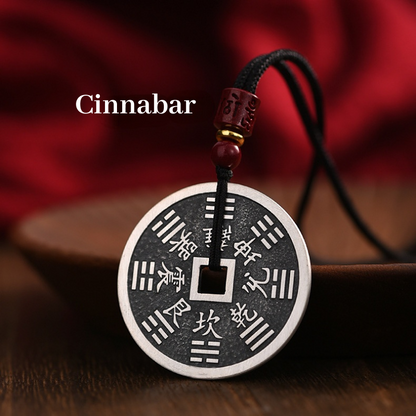 Amulet for Protection and Safety: Cinnabar-Infused Shan Gui Flower Pendant Necklace